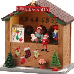 Lemax christmas world booth verlicht kerstdorp tafereel Caddington Village 2022
