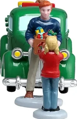 Lemax church toy drive kerstdorp tafereel 2026