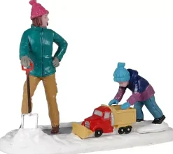 Lemax clearing the sidewalk kerstdorp figuur type 3 Vail Village 2021