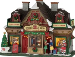 Lemax coffee klatch verlicht kersthuisje Caddington Village 2026