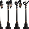 Lemax colonial street lamp s/4 verlichte straatlantaarn 2005