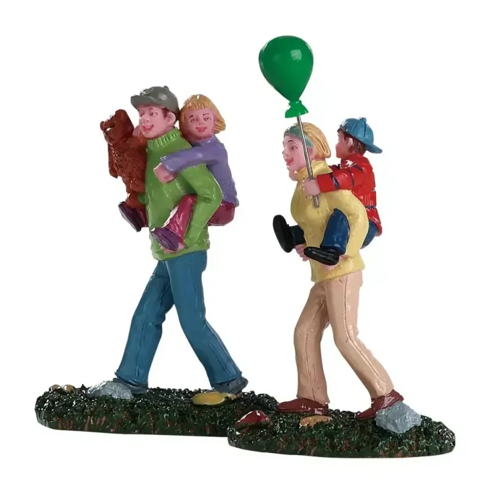 Lemax coming home from the fair s/2 kerstdorp figuur type 4 2018