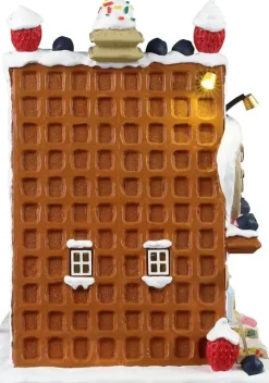 Lemax cookie's waffle café verlicht kersthuisje Sugar 'N' Spice 2024