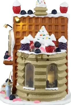 Lemax cookie's waffle café verlicht kersthuisje Sugar 'N' Spice 2024