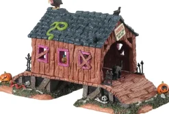 Lemax creepy covered bridge tafereel Spooky Town 2023