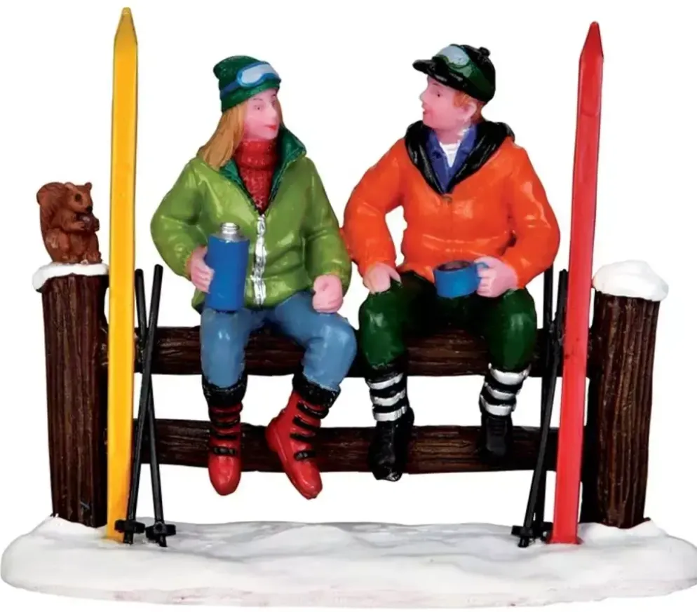 Lemax cross-country coffee break kerstdorp figuur type 4 Vail Village 2013