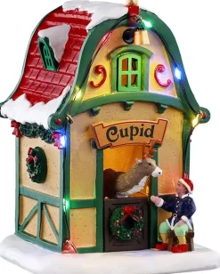 Lemax cupid's den, verlicht kerstdorp tafereel Santa's Wonderland 2025