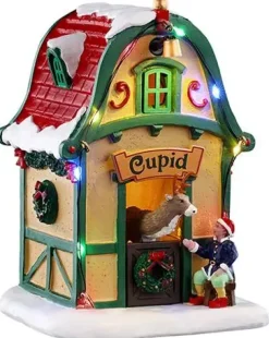 Lemax cupid's den, verlicht kerstdorp tafereel Santa's Wonderland 2025