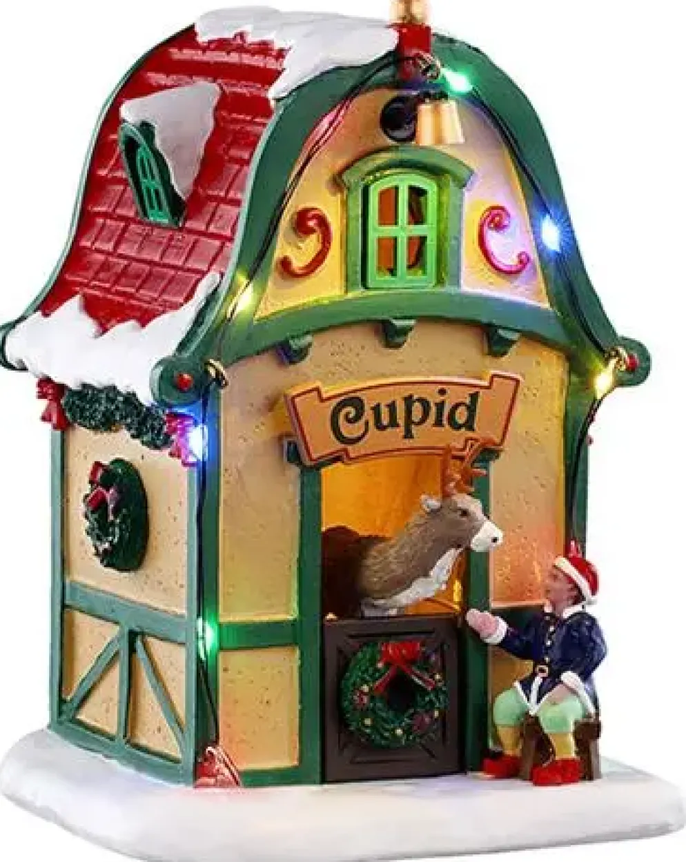 Lemax cupid's den, verlicht kerstdorp tafereel Santa's Wonderland 2025