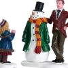 Lemax dad's snowman s/2 kerstdorp figuur type 3 Caddington Village 2018
