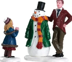 Lemax dad's snowman s/2 kerstdorp figuur type 3 Caddington Village 2018