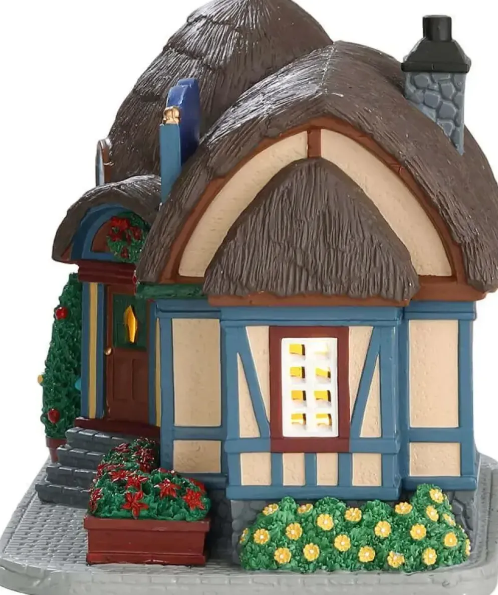 Lemax dainty cottage collectables & antiques verlicht kersthuisje Caddington Village 2017