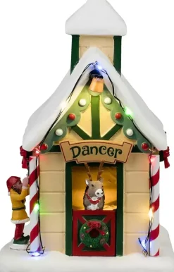 Lemax dancer's den verlicht kerstdorp tafereel Santa's Wonderland 2024