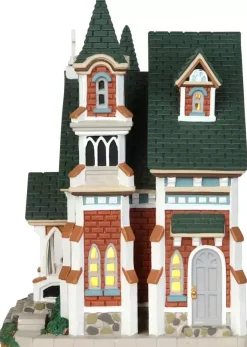 Lemax darlington church verlichte kerk Caddington Village 2014