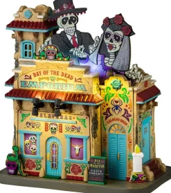 Lemax day of the dead emporium verlicht huisje Spooky Town 2024