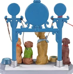 Lemax dog parking kerstdorp tafereel Caddington Village 2021