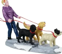 Lemax dog walker kerstdorp figuur type 3 2025