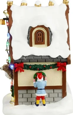 Lemax donner's den verlicht kerstdorp tafereel Santa's Wonderland 2024