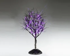 Lemax dry tree with purple lights verlichte boom Spooky Town 2025