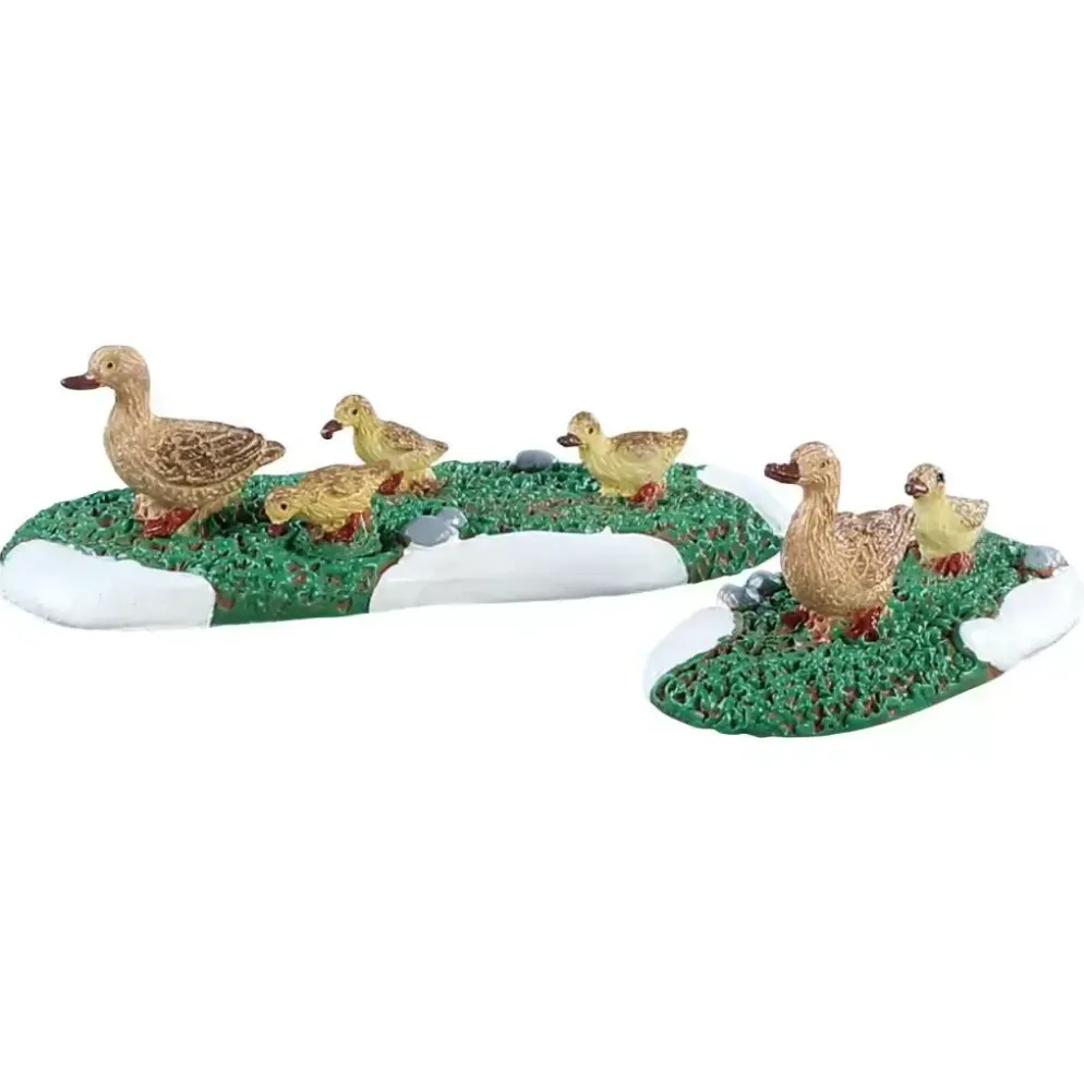 Lemax ducks s/2 kerstdorp figuur type 3 Caddington Village 2018