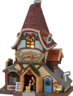 Lemax edward bros. fine woodworking verlicht kersthuisje Caddington Village 2021