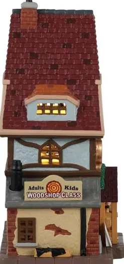 Lemax edward bros. fine woodworking verlicht kersthuisje Caddington Village 2021