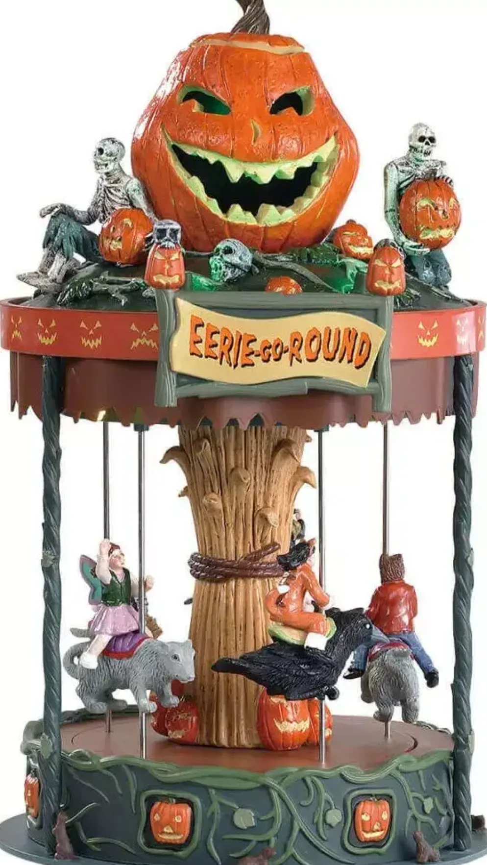 Lemax eerie-go-round bewegende draaimolen Spooky Town 2019