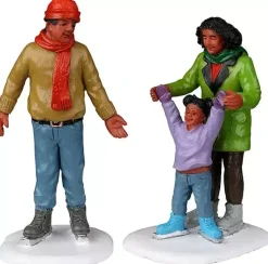 Lemax family ice follies s/2 kerstdorp figuur type 3 Vail Village 2022