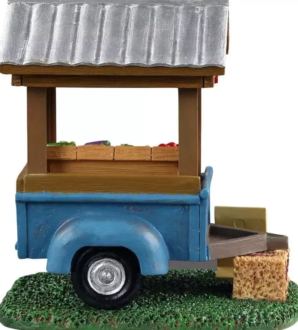 Lemax farm fresh vegetable trailer kerstdorp tafereel Harvest Crossing 2021