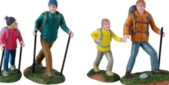 Lemax father and daughter hikers s/4 kerstdorp figuur type 5 Vail Village 2024