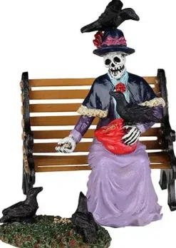 Lemax feeding the birds s/2 halloween figuur Spooky Town 2022