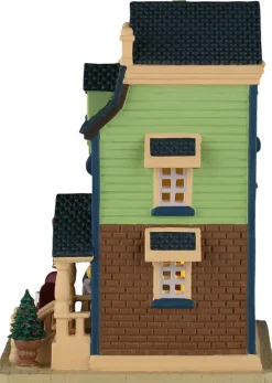 Lemax fergie's figgy pudding shoppe verlicht kersthuisje Caddington Village 2026