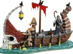 Lemax ferry on river styx tafereel Spooky Town 2024