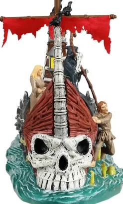 Lemax ferry on river styx tafereel Spooky Town 2024