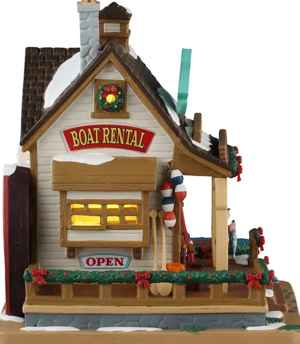 Lemax fibber's fish shack verlicht kersthuisje Vail Village 2025