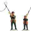 Lemax flyfishing with dad s/2 kerstdorp figuur type 3 Vail Village 2001