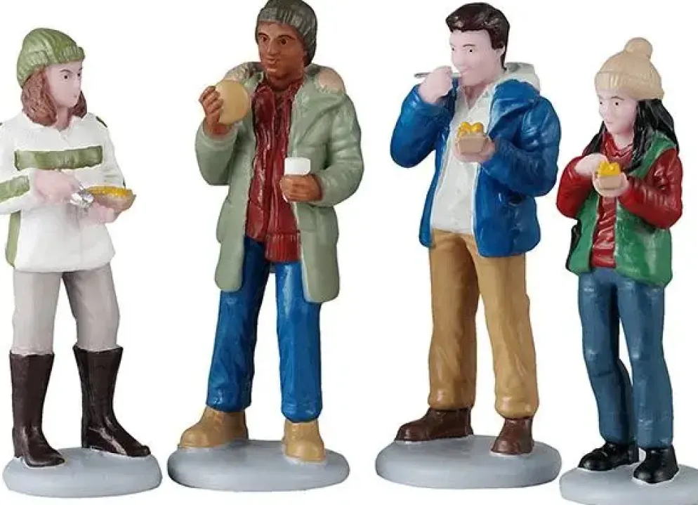 Lemax food truck patrons kerstdorp figuur type 4 2025