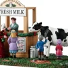 Lemax fresh milk stall kerstdorp tafereel Caddington Village 2024