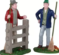 Lemax friendly neighbors, s/2 kerstdorp figuur type 3 Harvest Crossing 2021