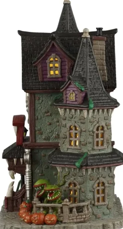 Lemax frightful fangs dentistry verlicht huisje Spooky Town 2026