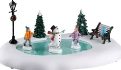 Lemax frosty goes ice skating bewegende schaatsbaan Vail Village 2022