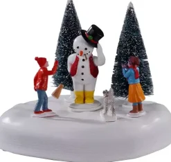 Lemax frosty says "hi!" bewegend kerstdorp tafereel 2021