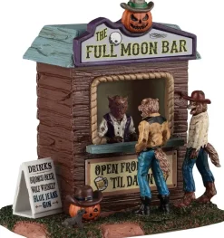 Lemax full moon bar huisje Spooky Town 2026