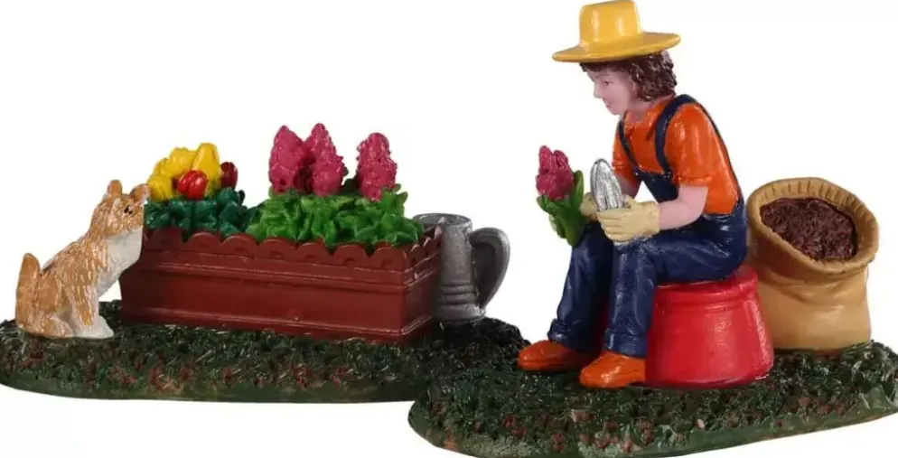 Lemax garden grooming s/2 kerstdorp figuur type 3 2020