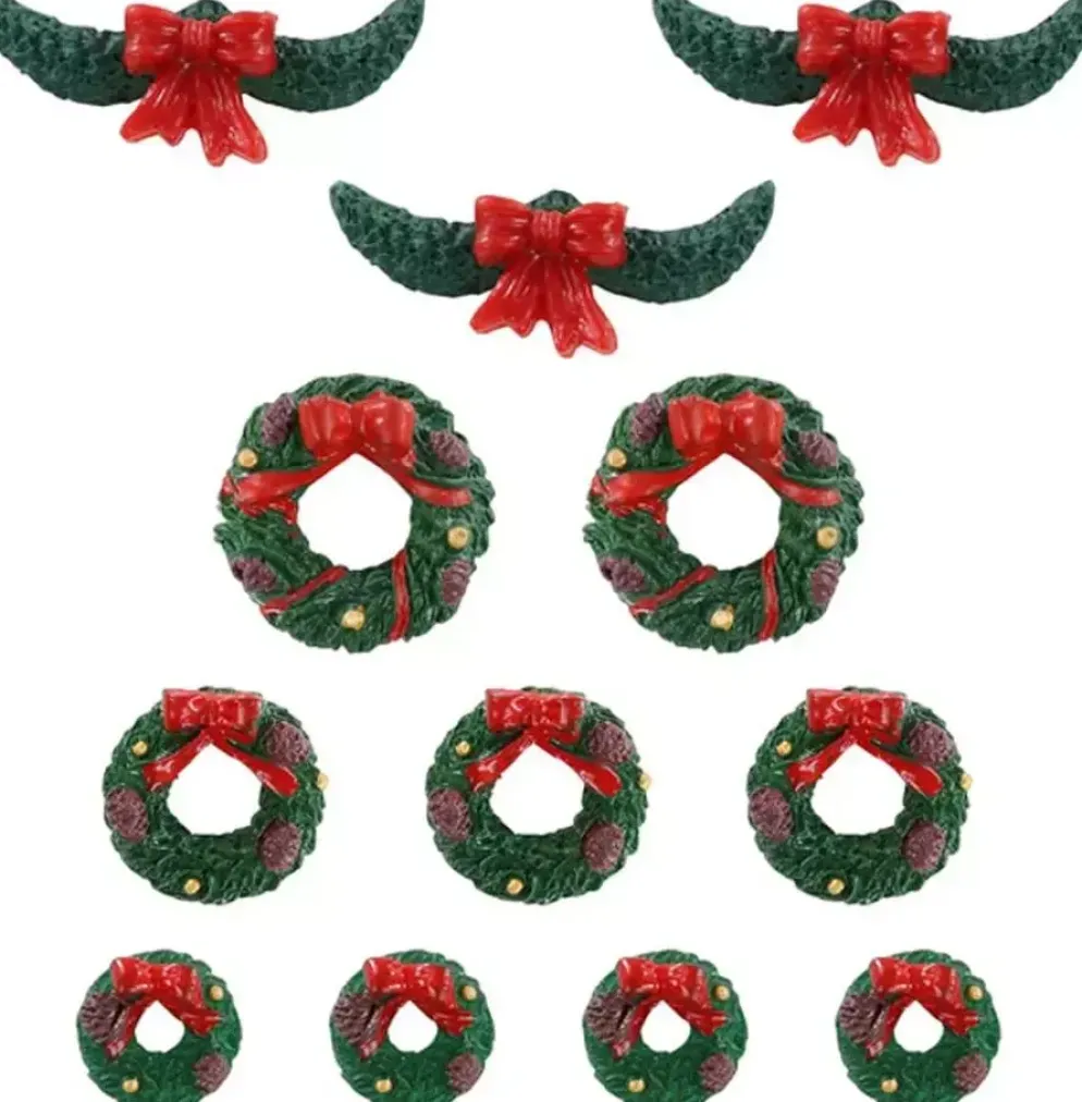 Lemax garland and wreaths s/12 kerstdorp accessoire 2021