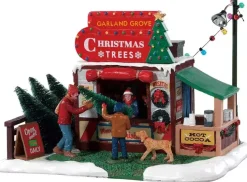 Lemax garland grove tree lot kerstdorp tafereel 2018