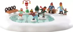 Lemax gingerbread skating pond bewegende schaatsbaan Sugar 'N' Spice 2018