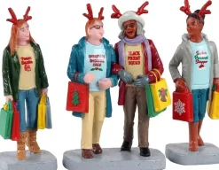 Lemax girls christmas shopping trip, s/3 kerstdorp figuur type 5 2021