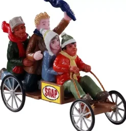 Lemax go-cart racers kerstdorp figuur type 4 2021