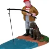 Lemax gone fishin’ kerstdorp figuur type 2 Vail Village 2022